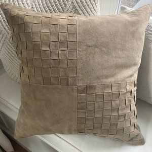 Williams Sonoma Suede Pillow
